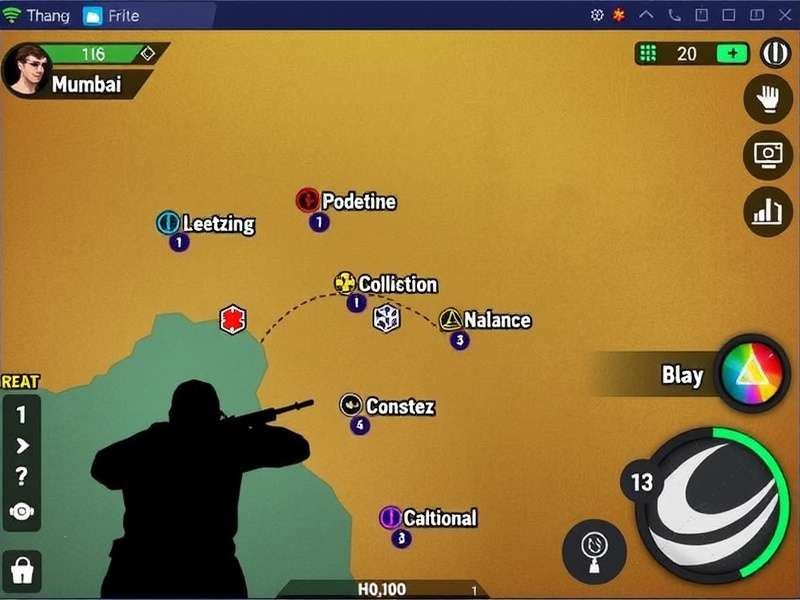 Optimal landing zones in Glory Combat Hero's Mumbai map Mumbai Map Strategy Guide